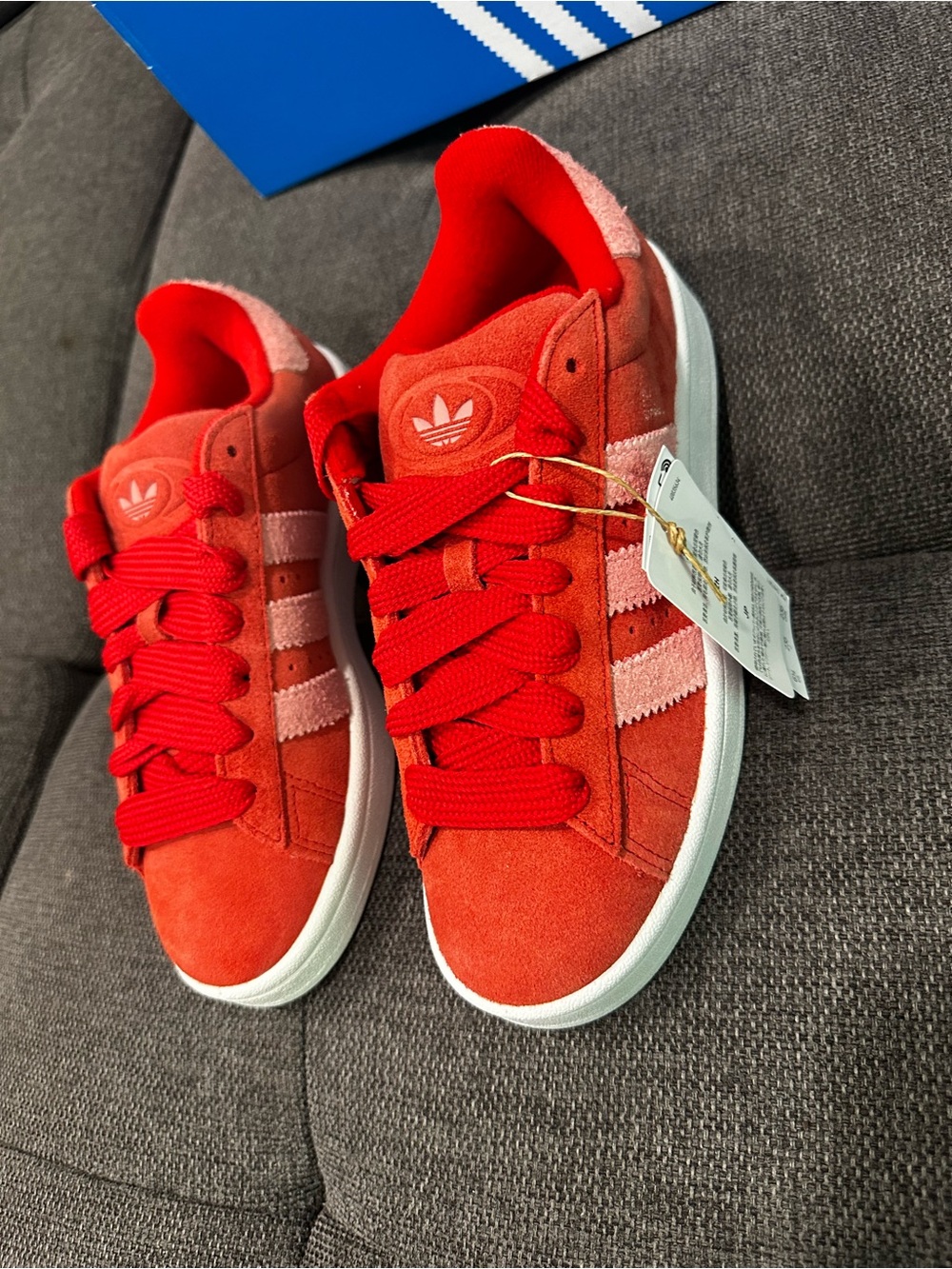 Adidas Campus Valentine’s Day Edition Women’s Size 6.5 Pink Laces also included
